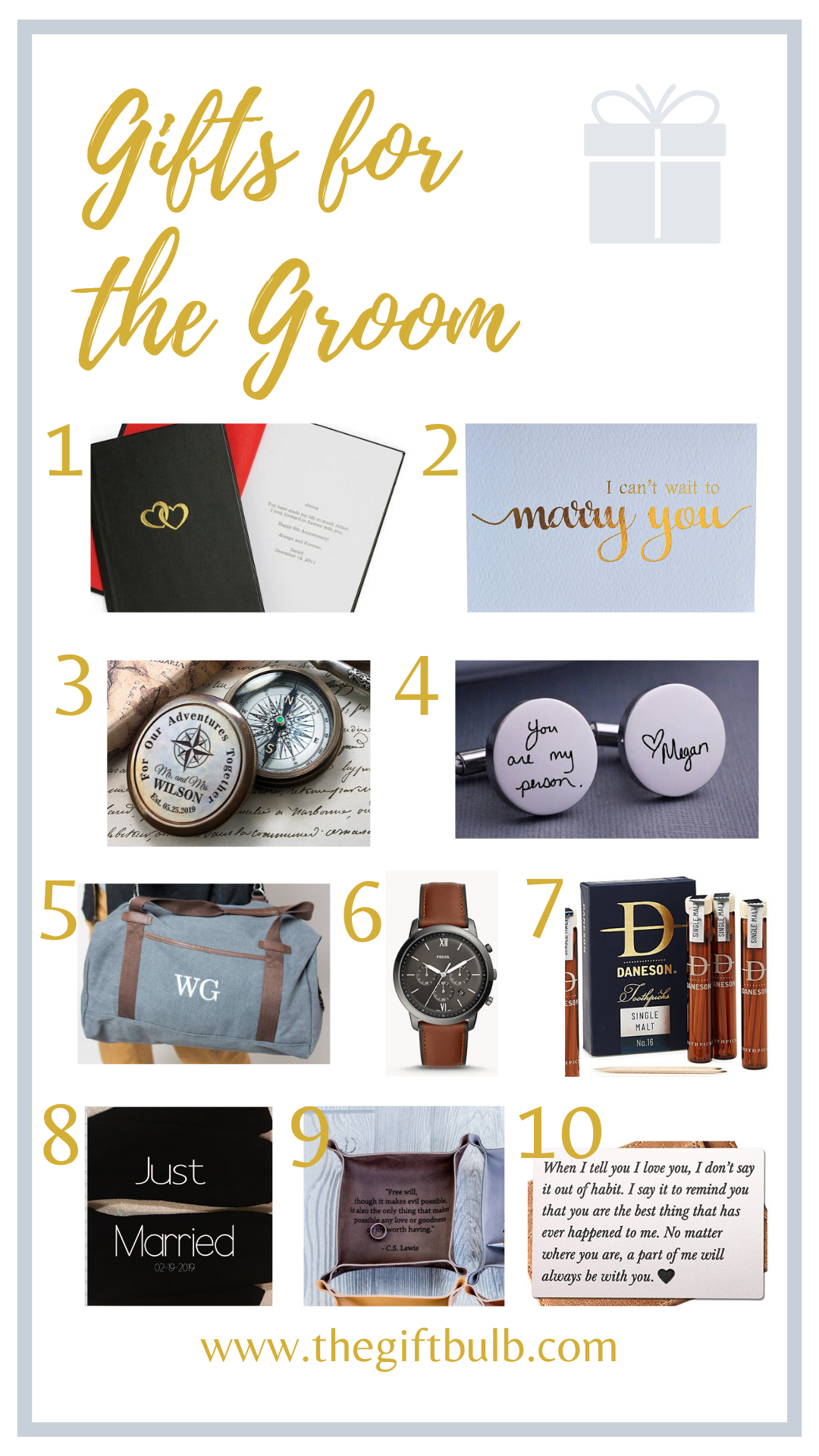 Gifts for the Groom - The Gift Bulb