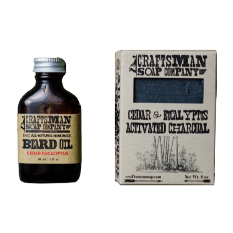 beard oil & natural soap kit