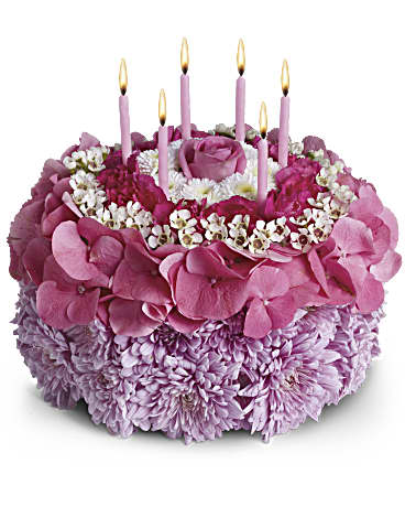 Birthday Cake of Flowers