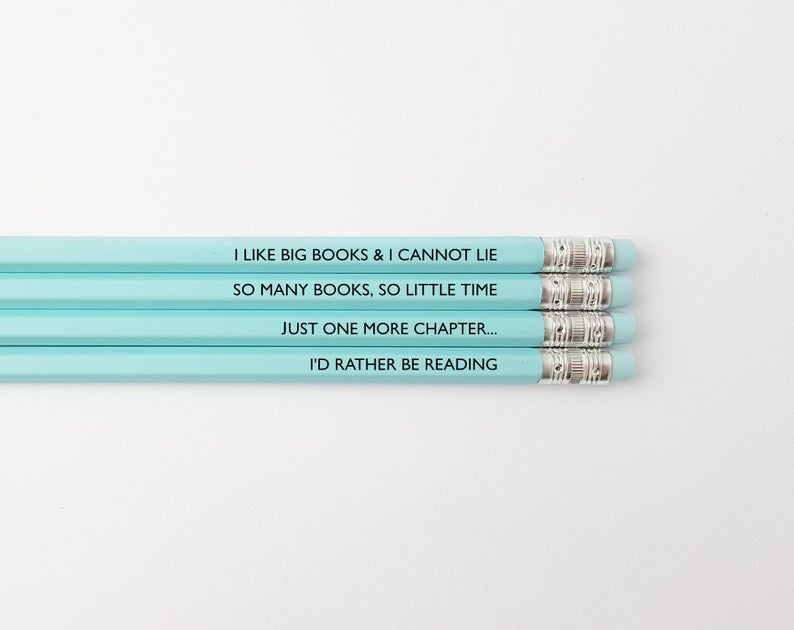 Book Quote Pencils