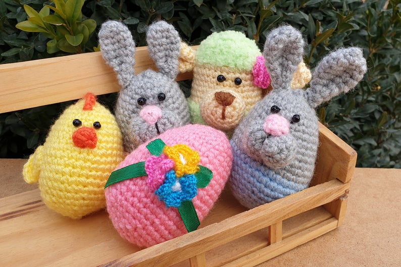 Crochet Easter Egg Decor