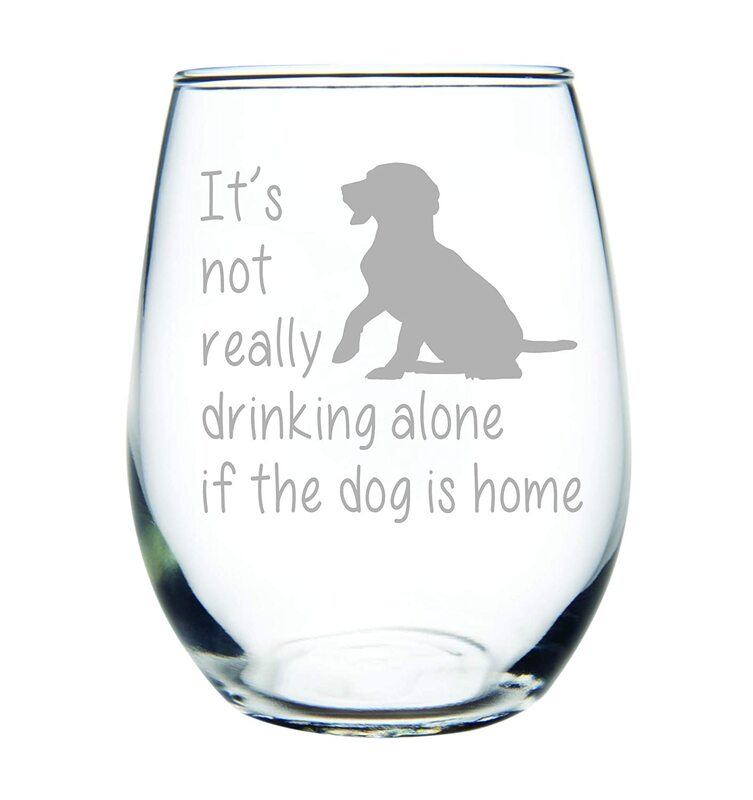 Dog Wine Glass
