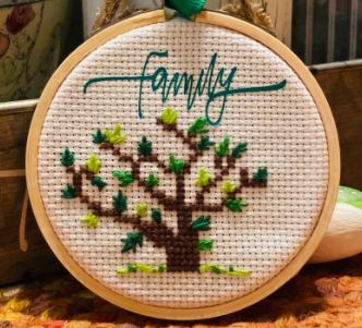 Family Tree Cross Stitch