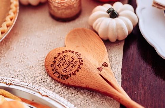 Thanksgiving Themed Wooden Spoon