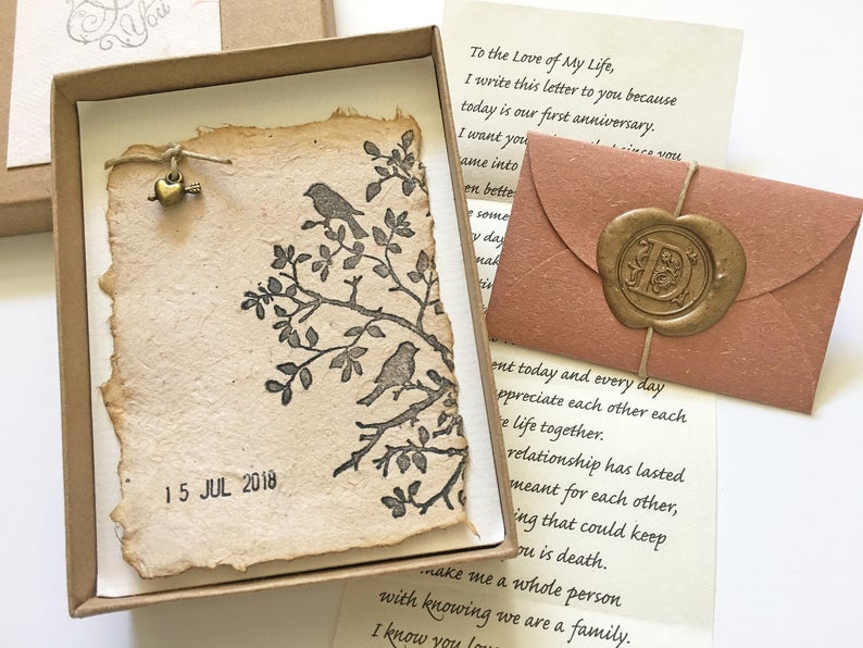Handmade Paper Card & Love Note