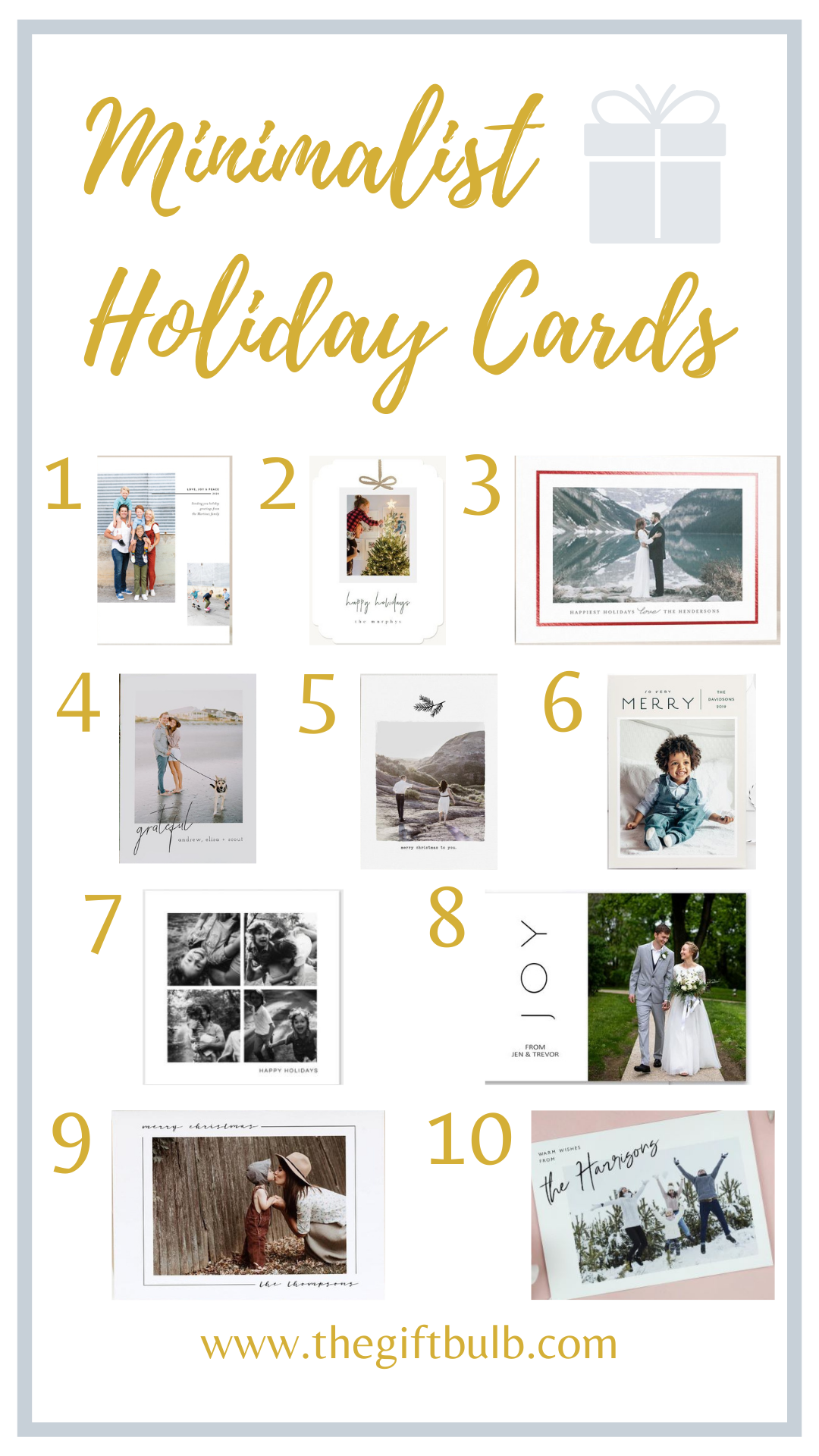 Minimalist Holiday Cards