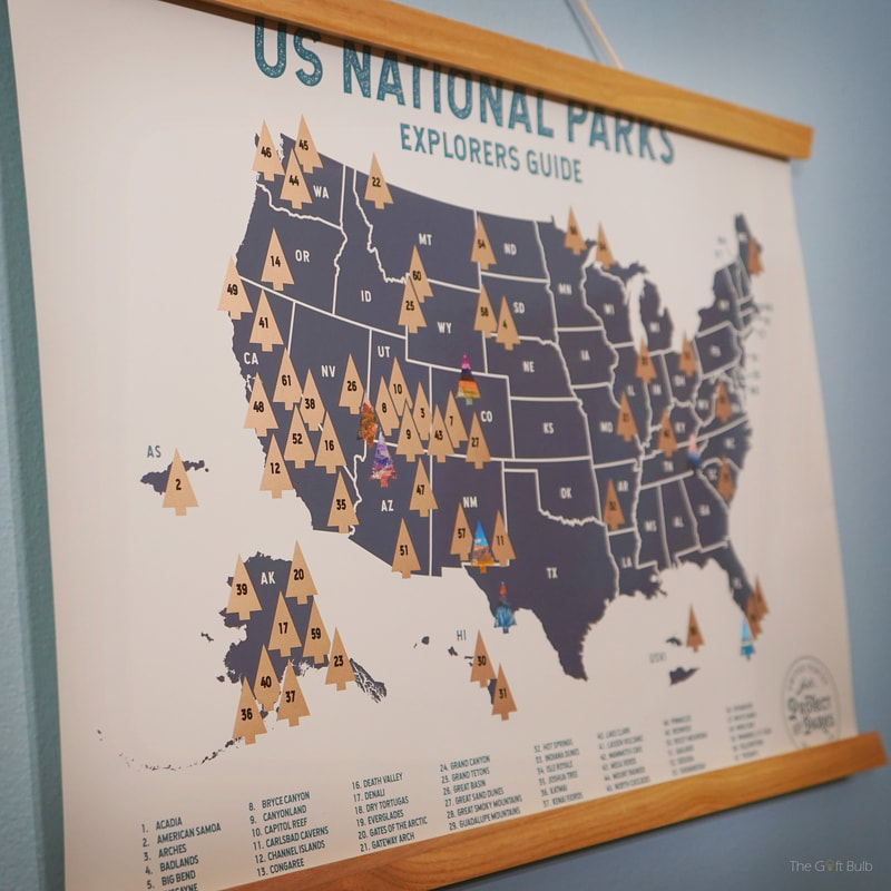 Map of National Parks US
