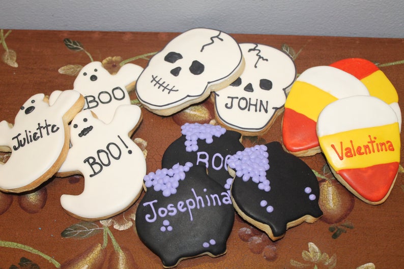 Personalized Halloween Cookies