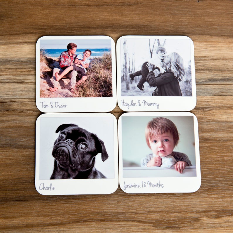 Custom Polaroid Coasters
