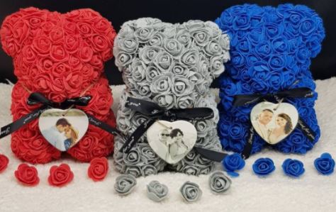 Personalized Rose Teddy Bear