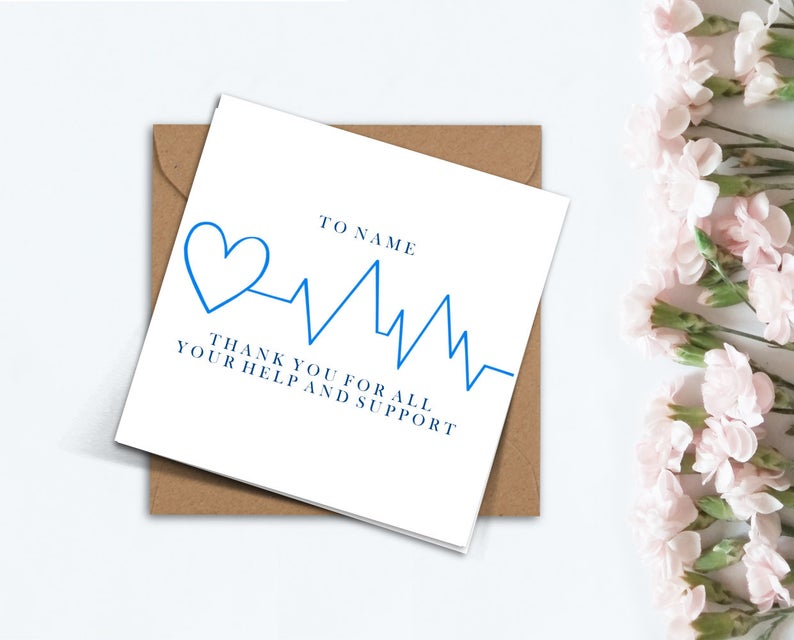 Personalized Nurse Thank You Card