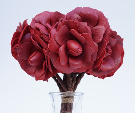 Leather Rose Bouquet