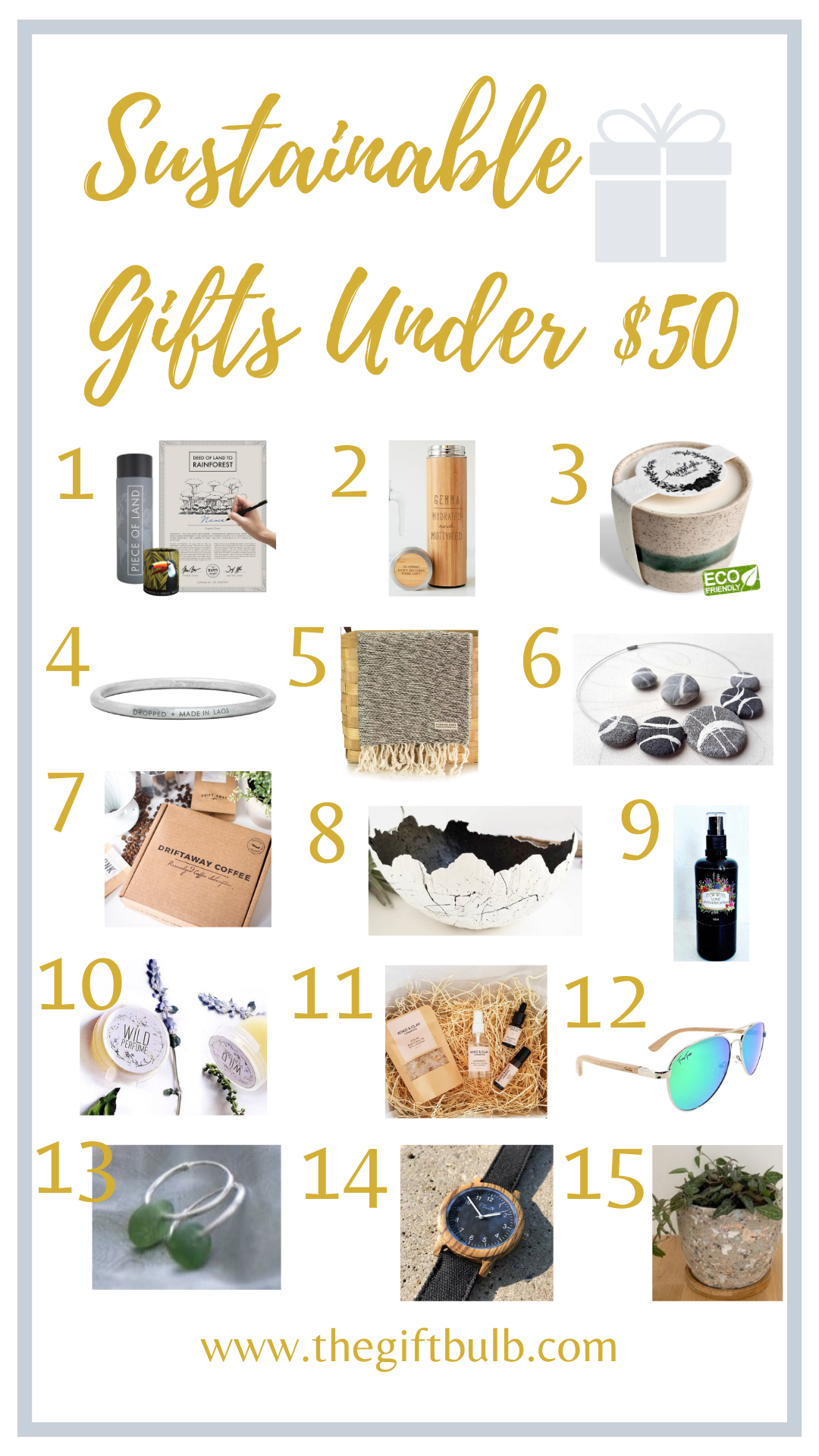 Sustainable Gifts Under $50