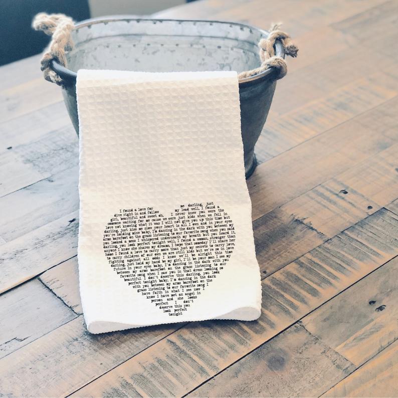 Wedding Song Tea Towel
